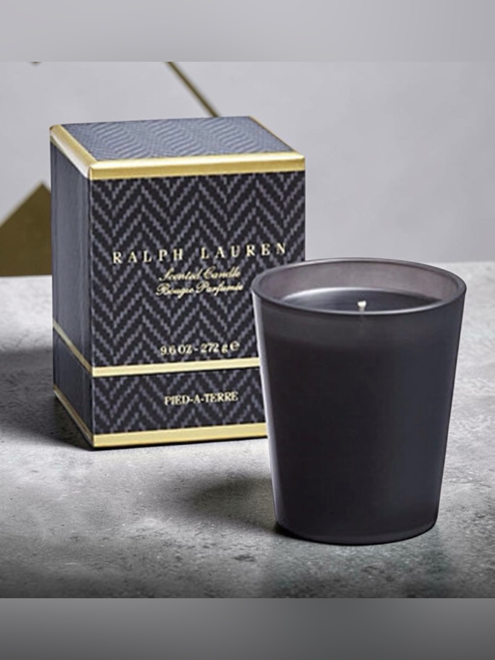 Ralph Lauren Home Pied-A-Terre Luxury Scented Candle 9.6 Oz NIB Elegant Gift